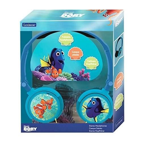 LEXIBOOK - Finding Dory - Children's Stereo Headphones - Limited Volume - Foldable and Adjustable - Ages 3+