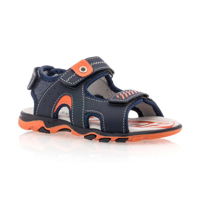 Blaue Jungen-Sandalen / Zehenfreie Schuhe