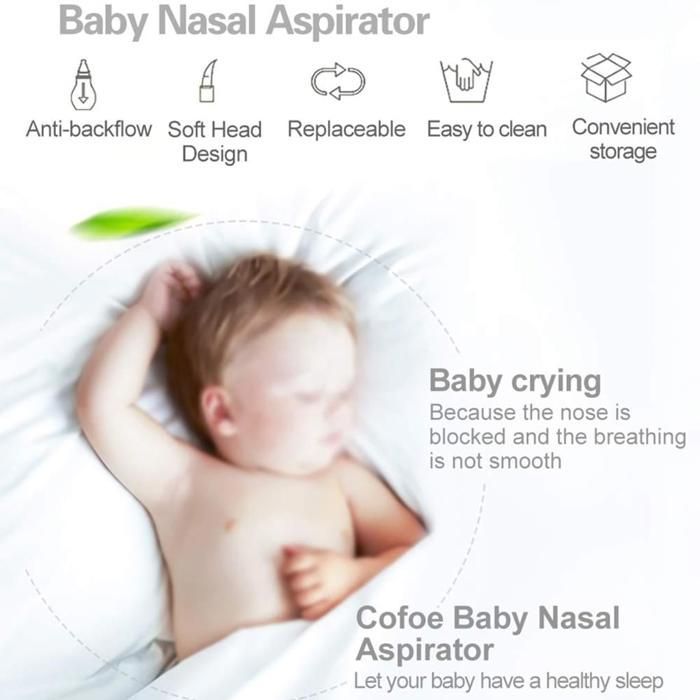 Aspirador nasal eléctrico para bebés (congestión leve)