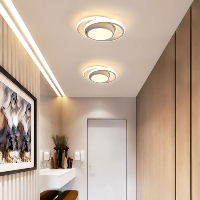 DELIPOP Plafonnier LED 32W - Design moderne et épuré - 3000K Lumière chaude - Idéal pour Chambre Salle de Bain Cuisine - Blanc