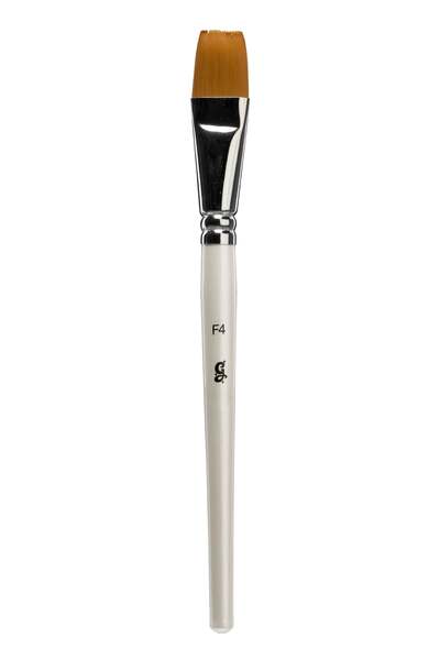 Glisten Cosmetics - Platte kwast F4 - Kwast