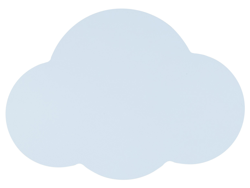 Kinkiet dziecięcy Cloud metalowy biała