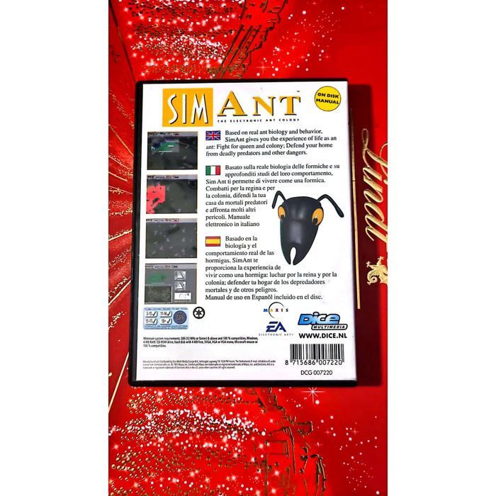 SimAnt – The Electronic Ant Colony – Jeu PC CD-ROM – Simulation / Stratégie / Nature