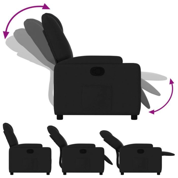 Poltrona reclinável vidaXL, cadeira de relaxamento com encosto, assento com apoios de braço acolchoados para sala de estar, moderna, 372367