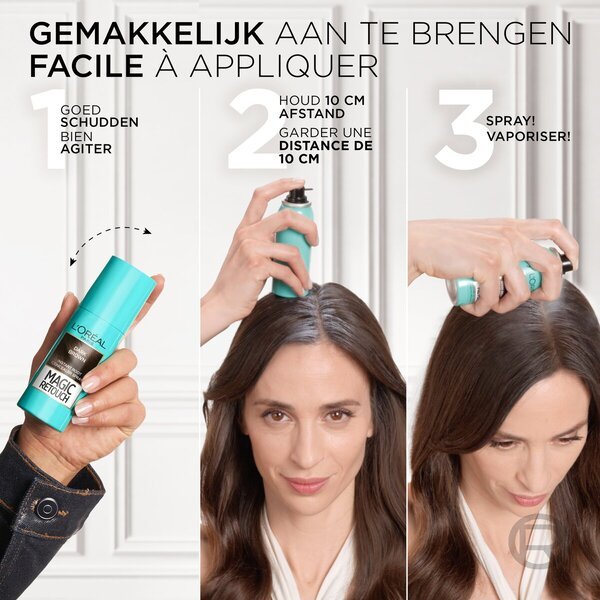 L'Oréal Paris Magic Retouch Gold srednje smeđi sprej za kamuflažno izrastanje kose 75ml