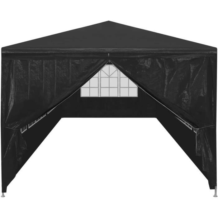 Carpa de recepción 3x9 m Antracita Terraza Jardín Patio Pabellón Cenador[334]
