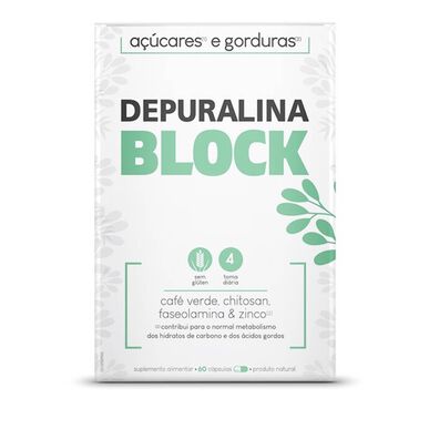 Cápsulas Depuralina para el mantenimiento del nivel de glucosa, bloque de 60 cápsulas
