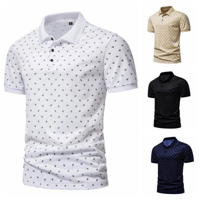 Polo para hombre - HZLLY - Estampado - Manga corta - Corte regular - Transpirable - Cómodo