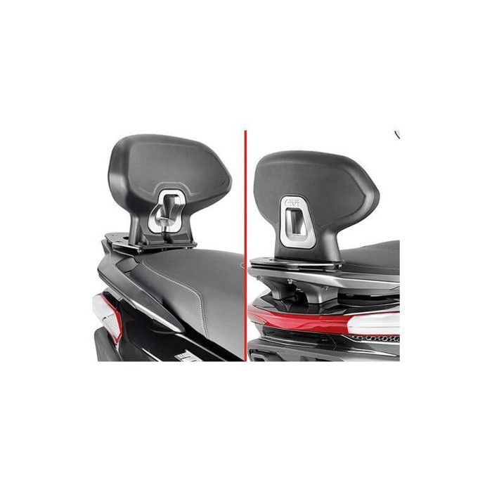 Givi Sozius-Rückenlehne für Piaggio MP3 HPE 400/400Sport 530 Exclusive (22) - schwarz - Einheitsgröße