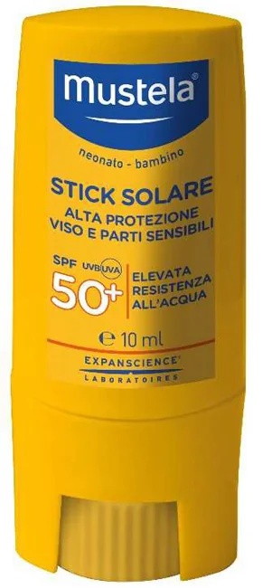 MUSTELA Stick solaire Mustela à très haute protection SPF 50+ 10 ml
