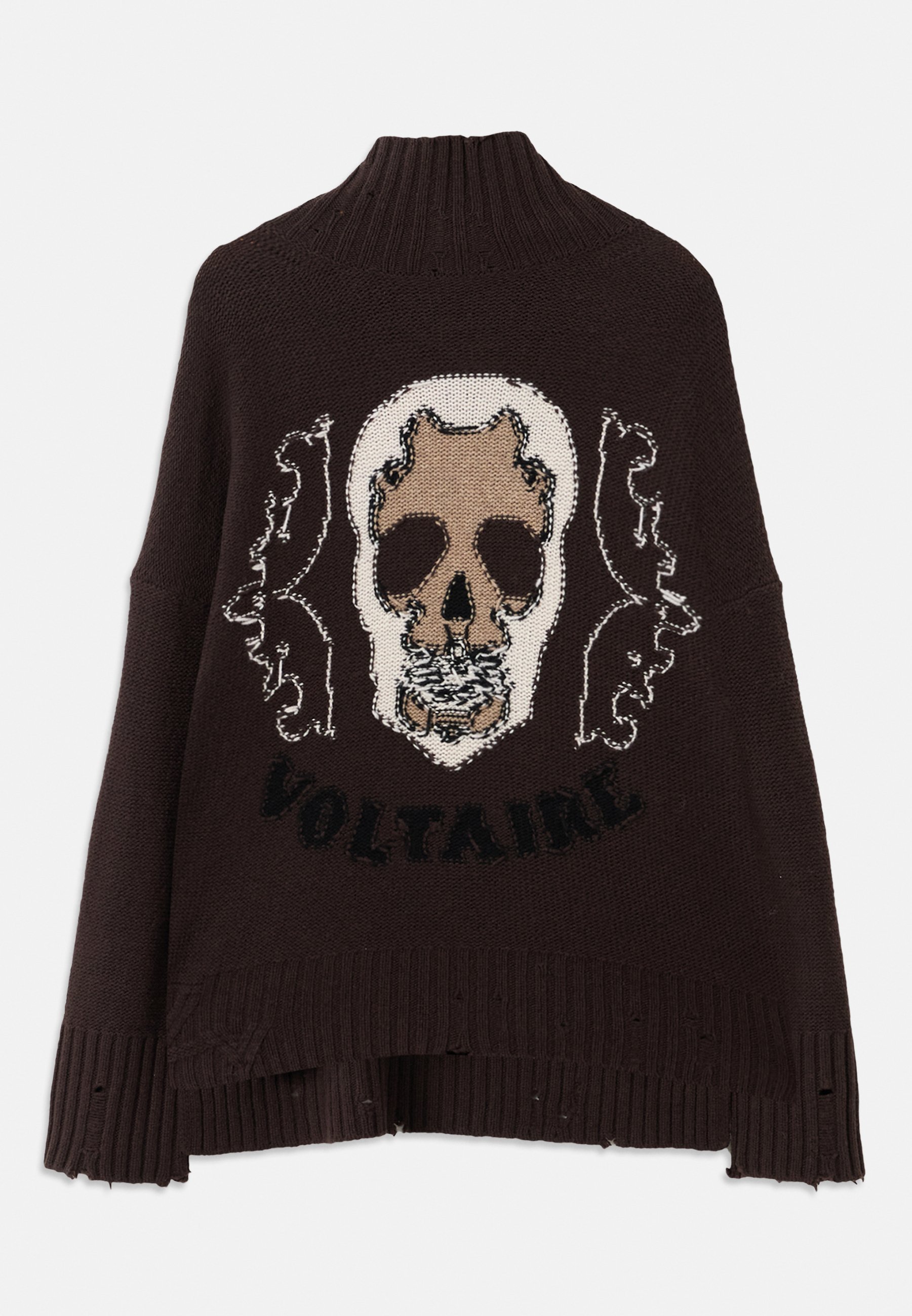 Zadig & Voltaire BLEEZA WESTERN - Maglione - cioccolato fondente