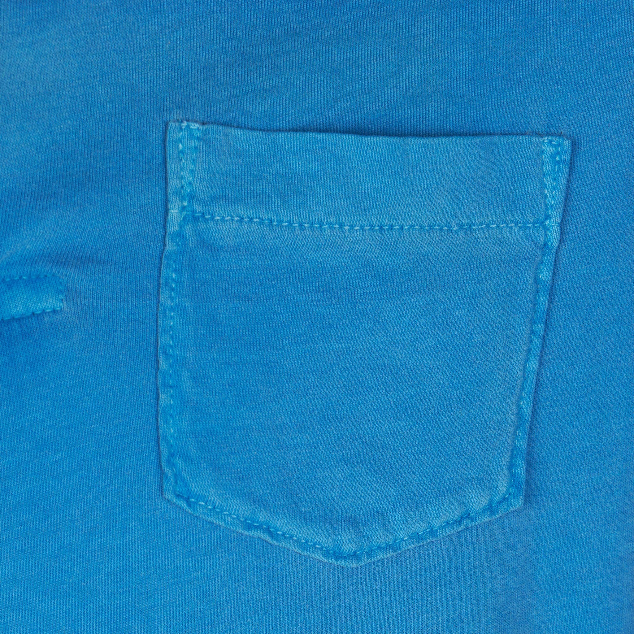 Kinderpoloshirt van blauwe jersey.
