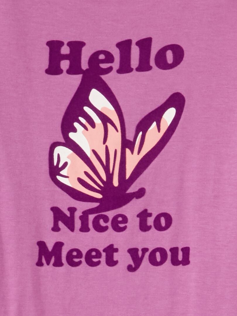 Camiseta de manga corta - MORADA