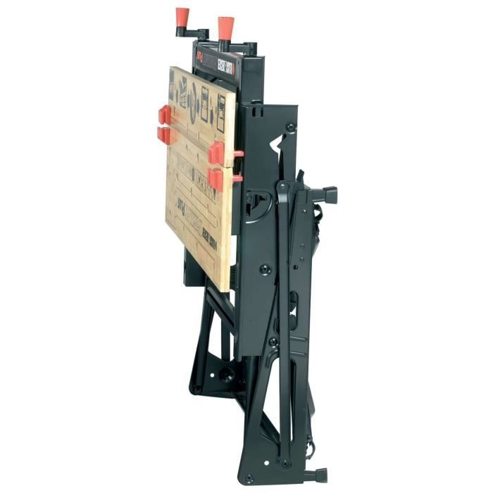 Etabli etau pliable - BLACK+DECKER - WM825-XJ - serrage à main - charge maximale de 250 kg