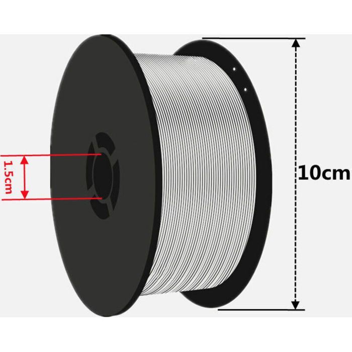 Fil à souder MIG MAG 0,8 mm – Bobine 1 kg – Fil fourré sans gaz pour aciers doux – Soudure de recouvrement et d'angle