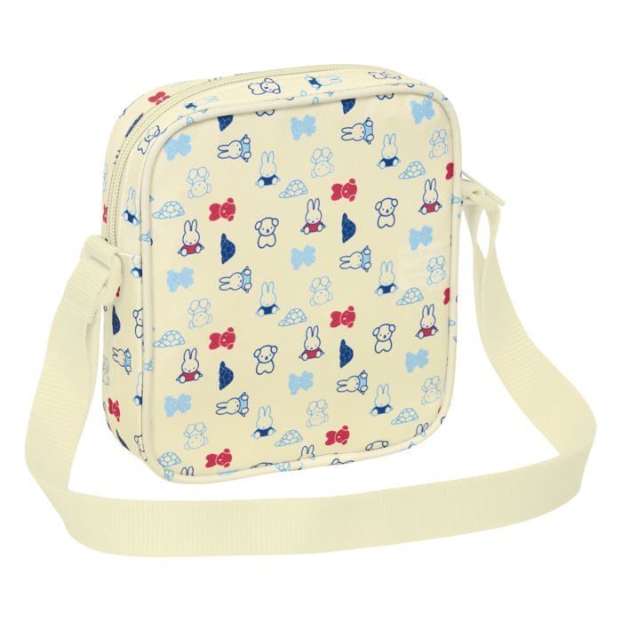 Kleine kinderschoudertas - Safta - 16x4x18 cm - Pastelbeige - Verstelbare schouderband - Ritssluiting