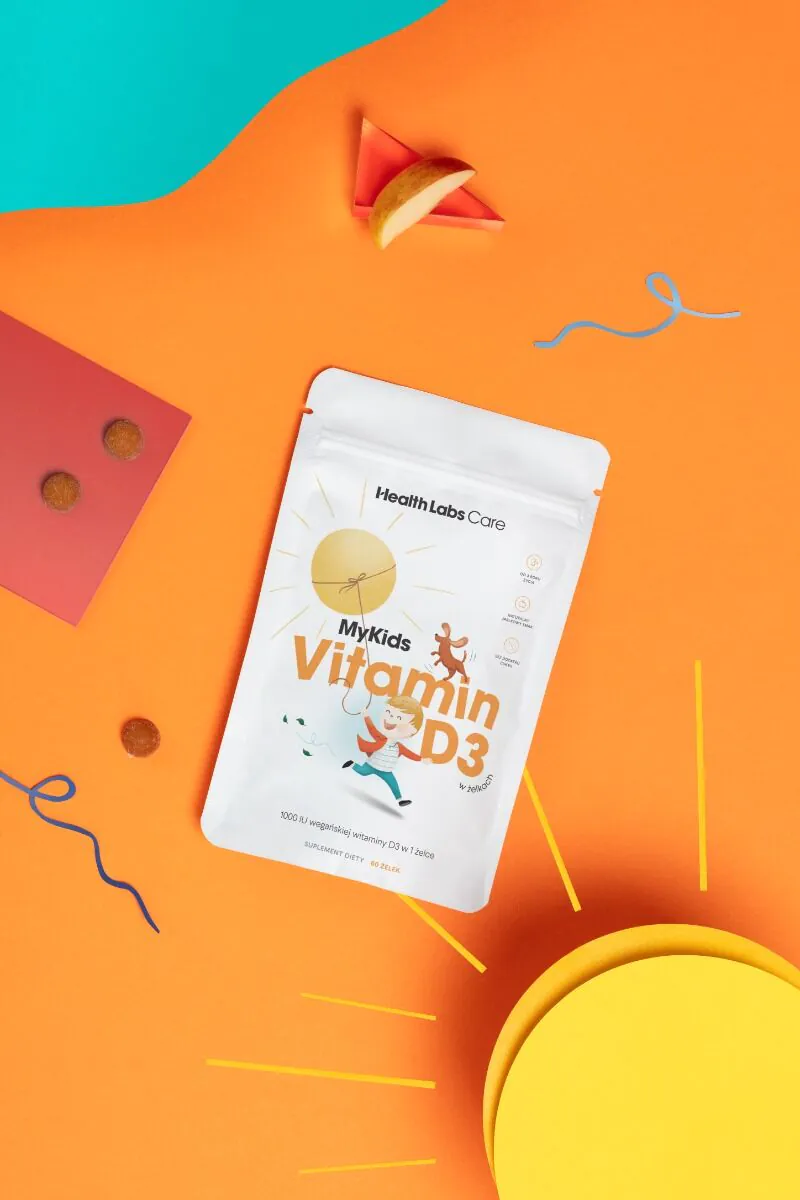 Health Labs Care, MyKids Vitamin D3, Wegańska witamina D3 w żelkach dla dzieci