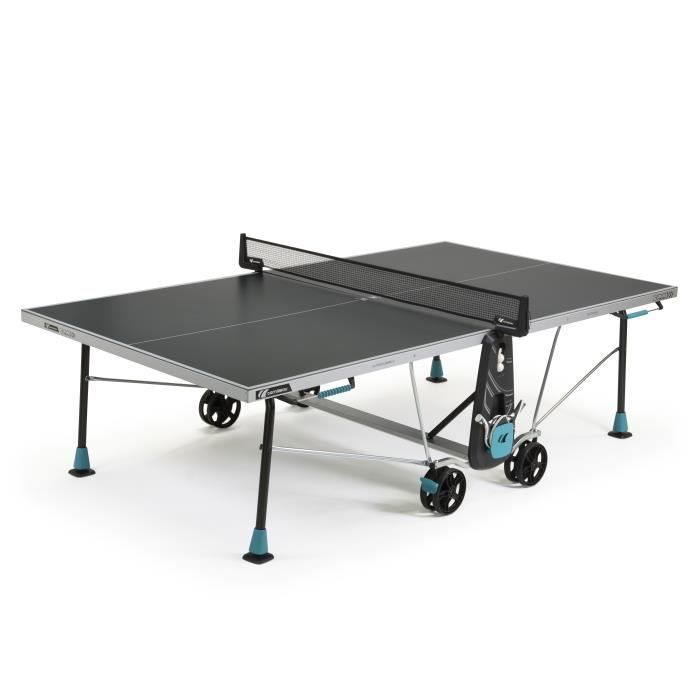 Mesa de pingue-pongue para exterior Cornilleau 300X - Tampo cinza