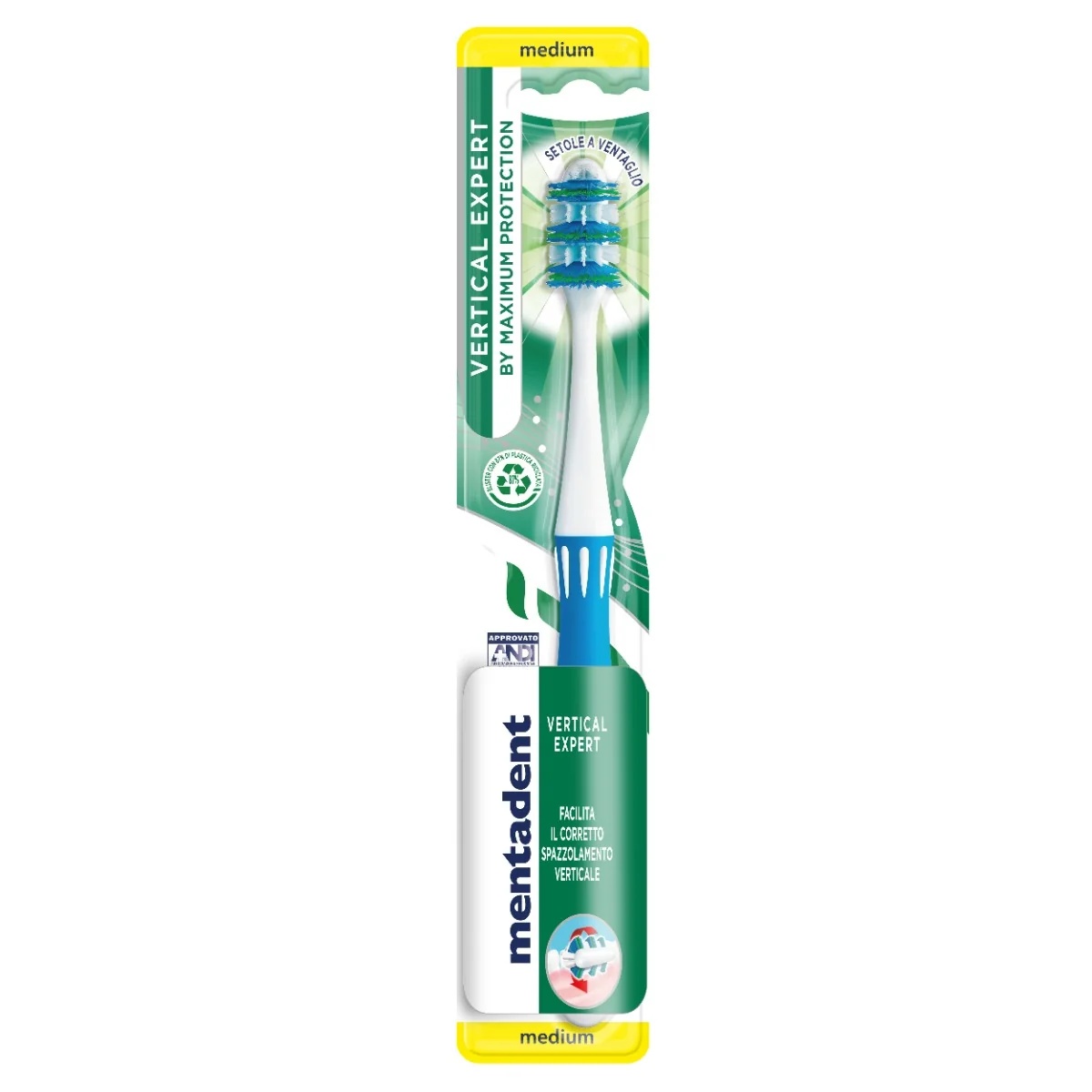 MENTADENT Mentadent Vertical Expert tandenborstel voor verticaal poetsen