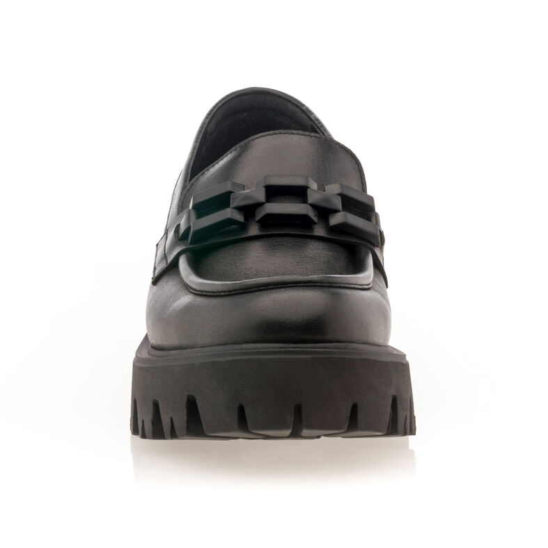 Svarta loafers/båtskor för kvinnor
