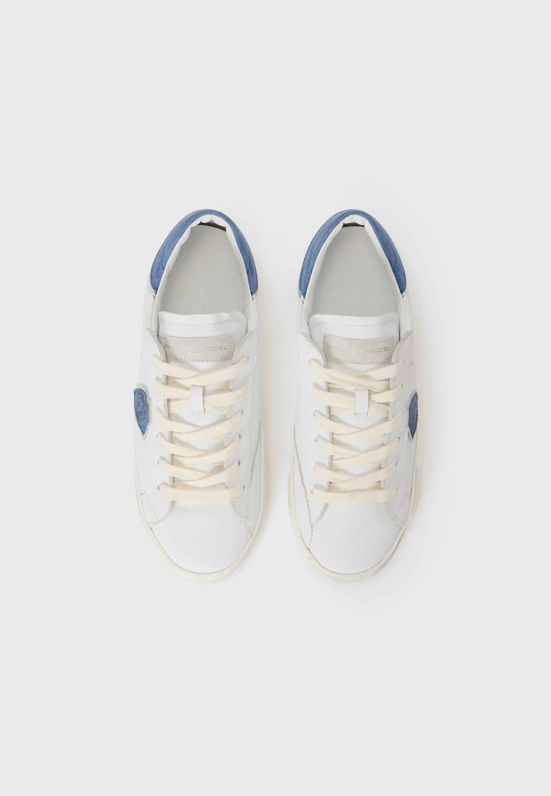 Philippe Model UNISEX - Sneakers - wit/blauw/zilverkleurig/ivoor