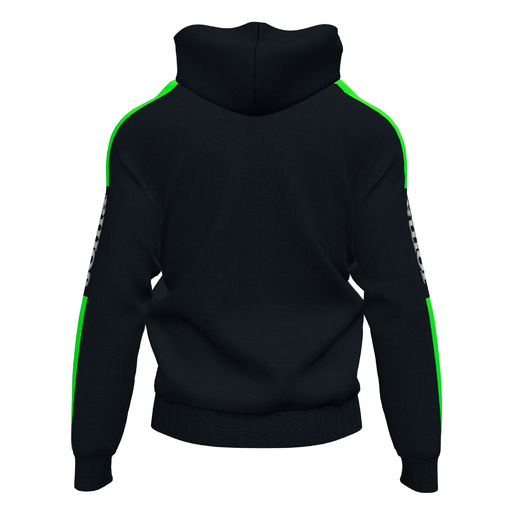 Sudadera Con Capucha Joma Championship Iv Negro Verde Flúor