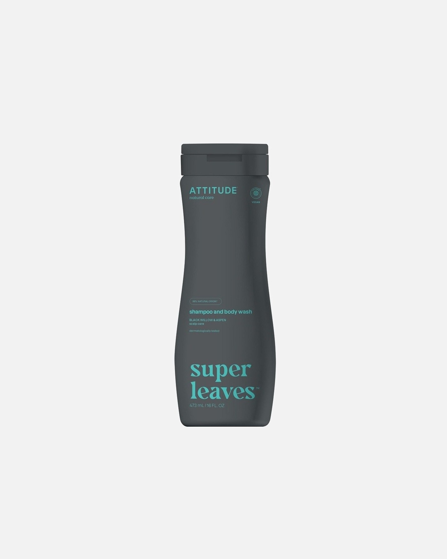 Attitude Super Leaves Science šampon i gel za tuširanje 2 u 1 – njega vlasišta za muškarce – 473 ml
