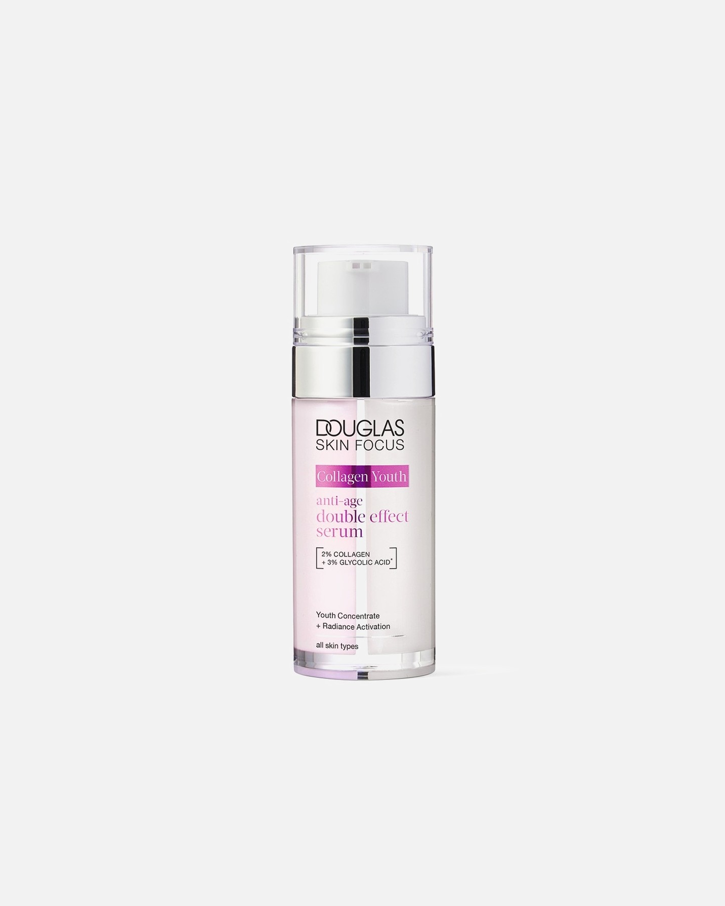Douglas Collection Serum proti staranju Skin Focus Collagen Youth Anti-Age Serum z dvojnim učinkom – 50 ml