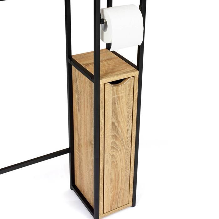 IDMARKET 3-in-1 Bathroom Vanity Unit with Storage Cabinets, DETROIT Industrial Design