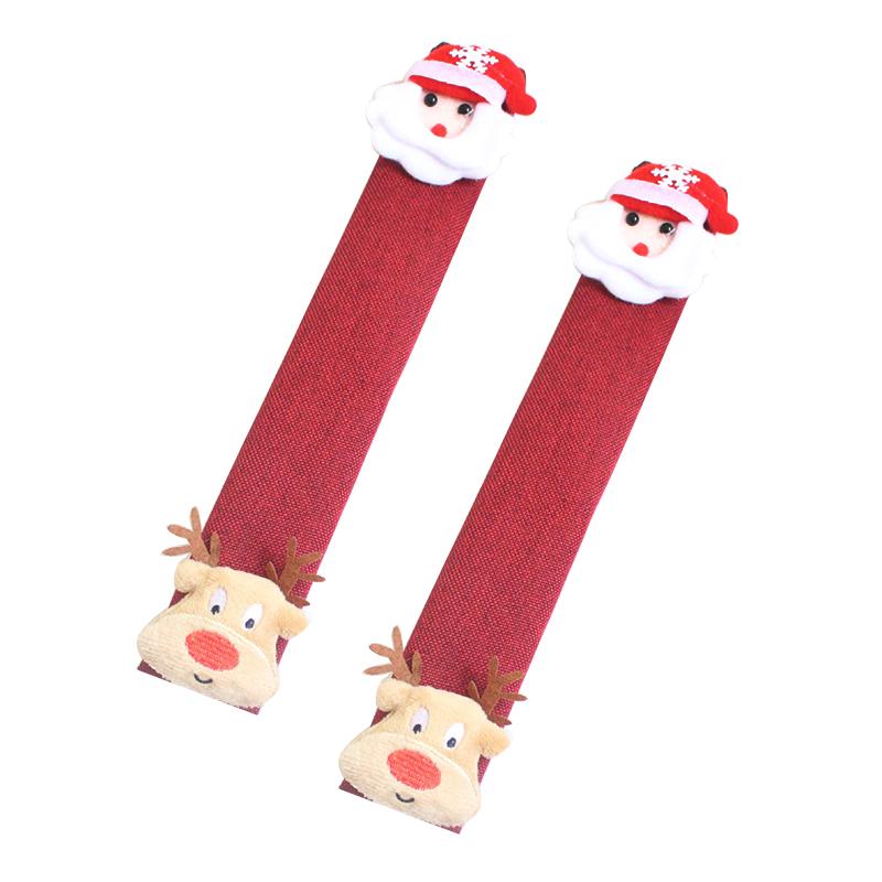 Decoraciones navideñas Guantes para microondas Guantes de arpillera para nevera Adornos navideños Decoraciones navideñas de Año Nuevo para el hogar