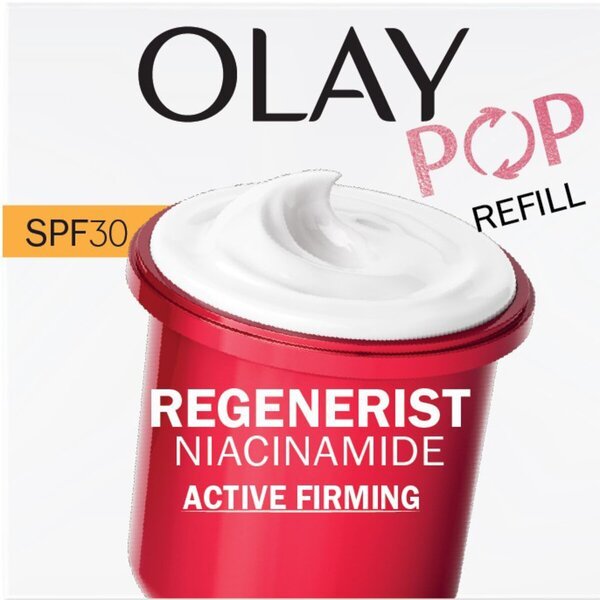 Olay POP Regenerist niacinamīda SPF30 dienas krēma uzpilde<br>50ml, visiem ādas tipiem