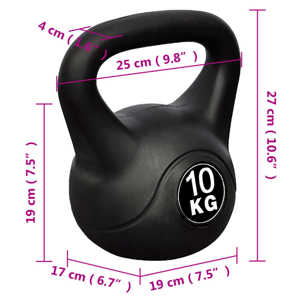 Pesa Kettlebell 10 kg Vidaxl