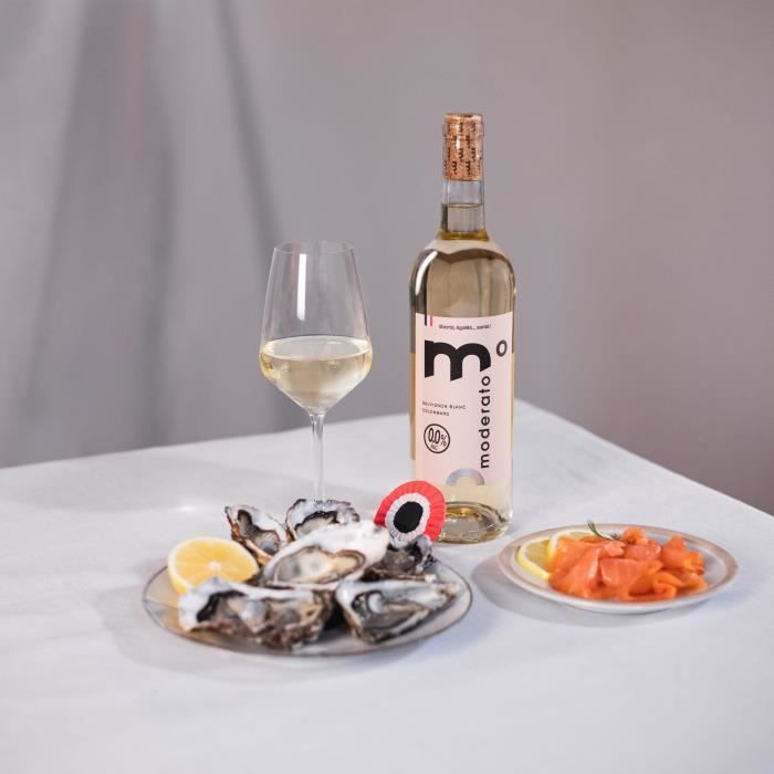 Moderato blanc sans alcool 0,0% - Colombard, Sauvignon Blanc - 75cl