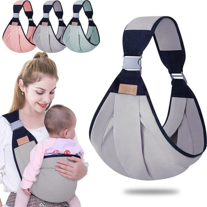 Portabebés ajustable, bandolera para bebé con correas gruesas para los hombros, de secado rápido, portabebés para recién nacidos, desde el nacimiento.