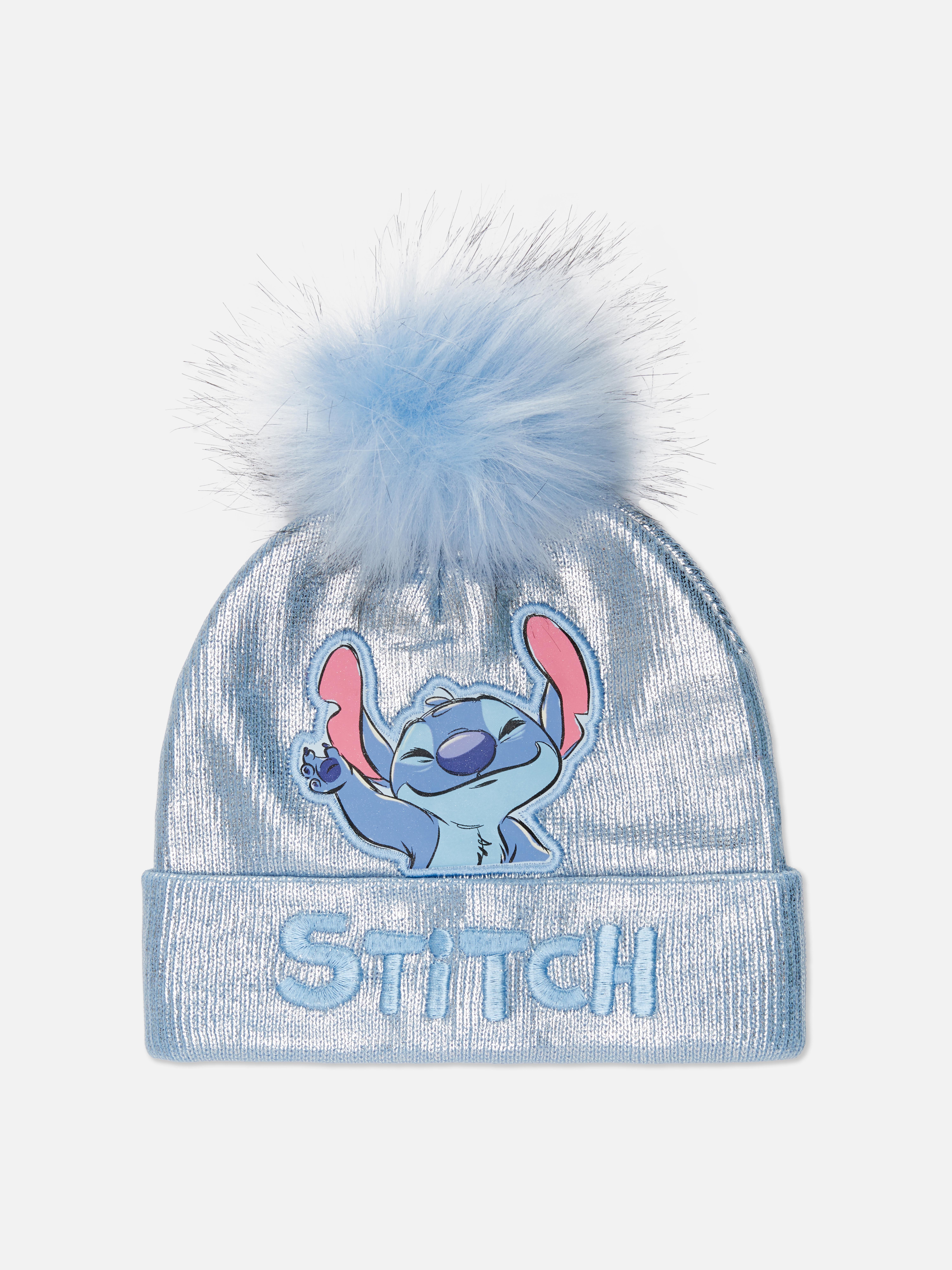 Disney Stitch Mütze mit Bommel Eine glänzende Disney Stitch Mütze mit Applikationen und Stickereien, komplett mit einem Bommel obendrauf