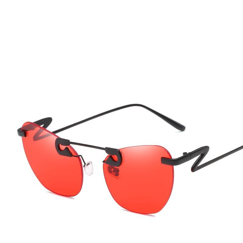 Occhiali da sole decorativi con spilla in metallo, occhiali da sole da donna di marca, occhiali da sole firmati