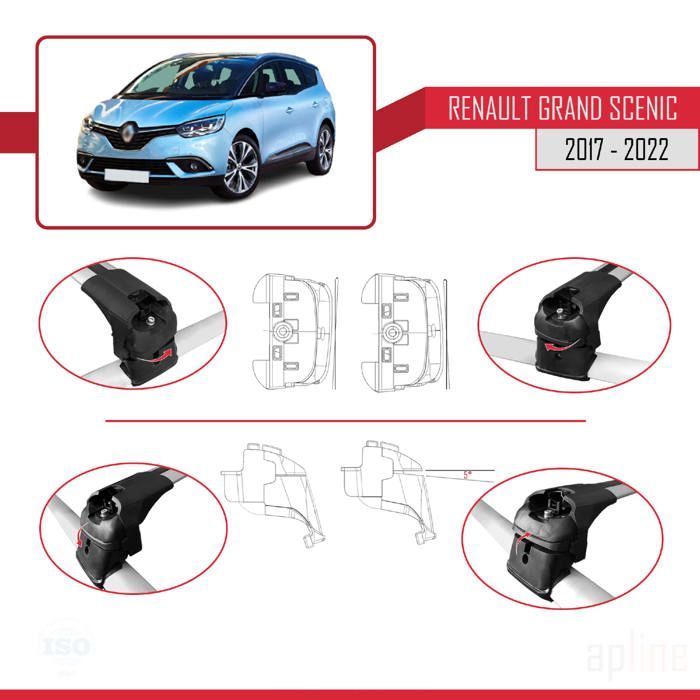 ACE-2 Dakdragers Auto Bagagerek GRIJS - Renault GRAND SCENIC (Mk4) 2017-2023