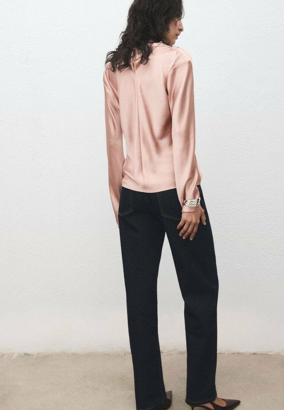 Mango Bluse – Hellrosa