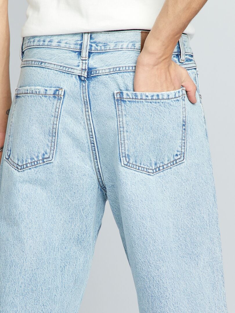 Jeans met wijde pijpen - BLAUW