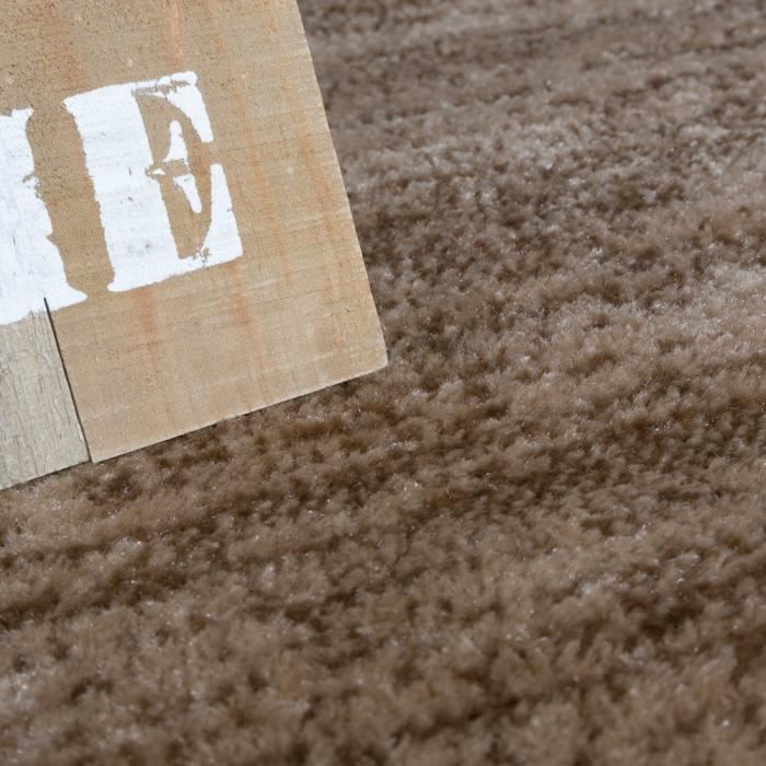 Modern Living Room Rug with Border, Speckled Brand Rug, Brown, Black, Beige [60x100 cm]