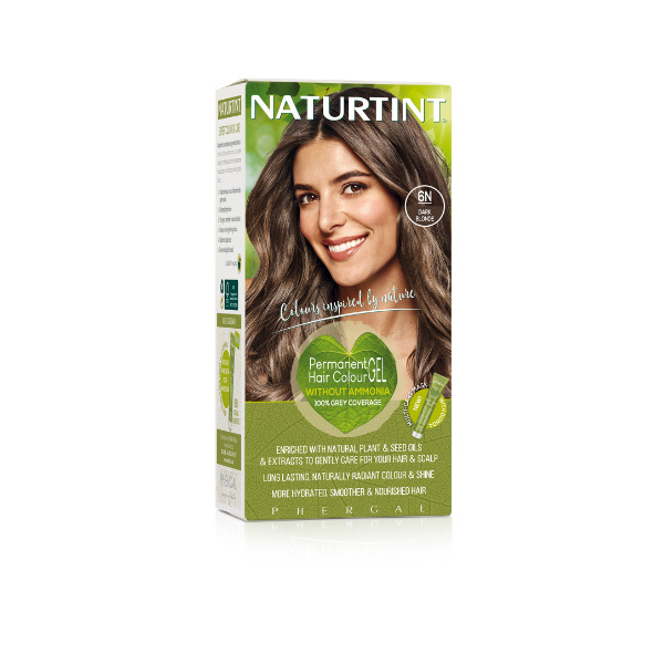 Naturtint Permanent Hårfarge Gel 6N Mørk Blond