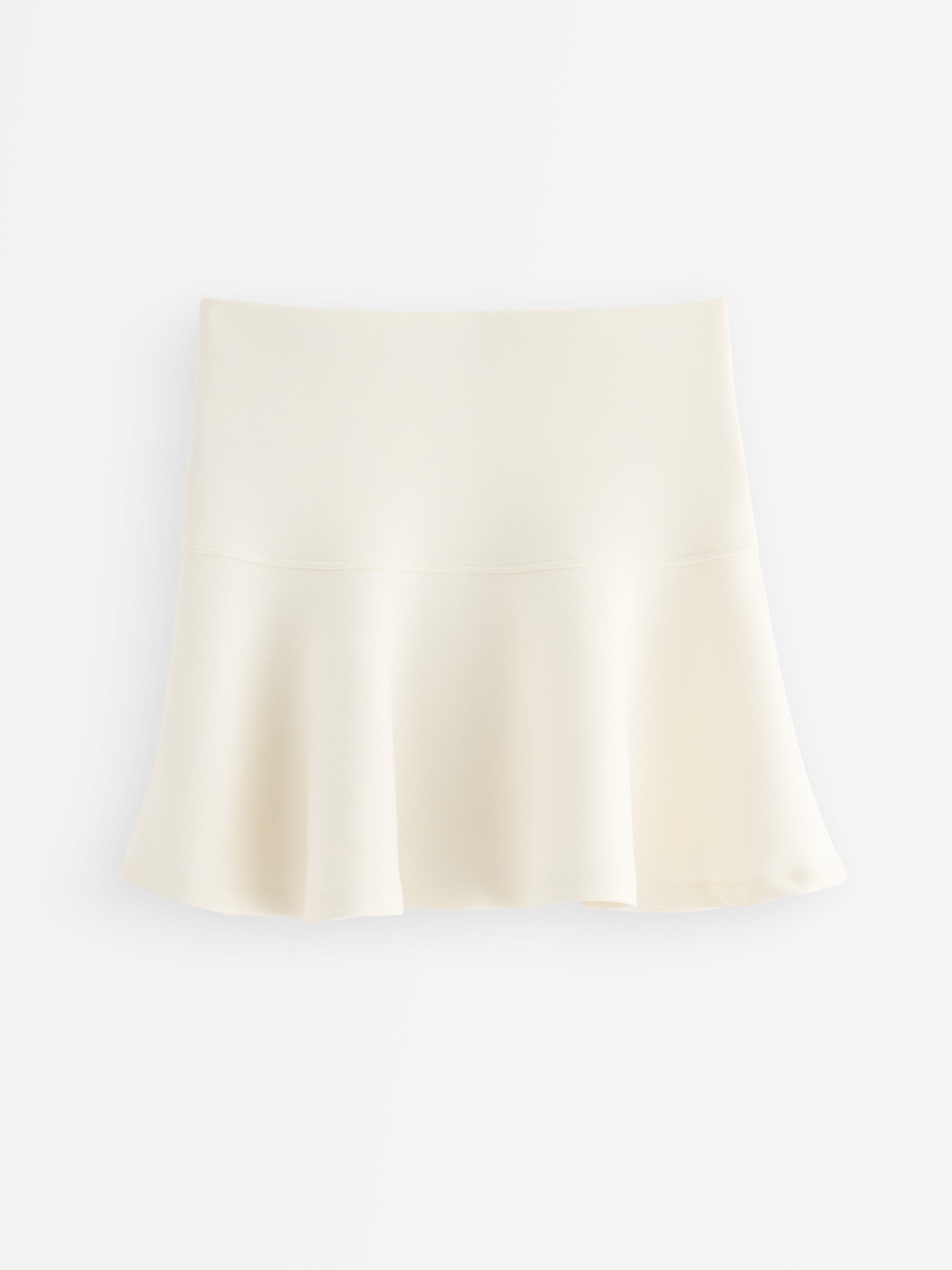Mini kjol Blanco Polvo Claro