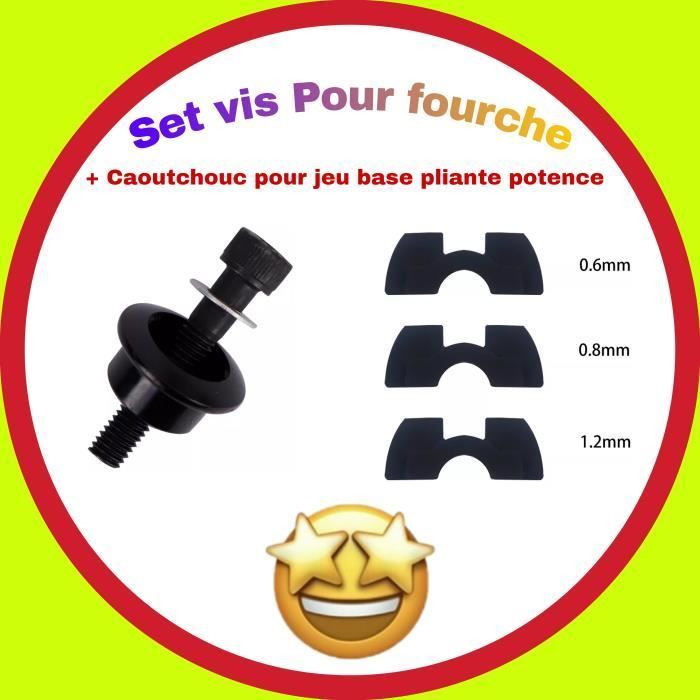 Set completo di viti per la forcella dei monopattini elettrici XIAOMI, SOLO per questi modelli, con 1 set di basi per stelo in gomma/silicone.