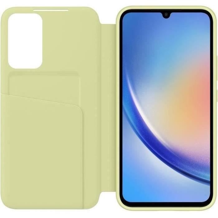 Samsung Smart S View Galaxy A34 5G hoesje lichtgroen