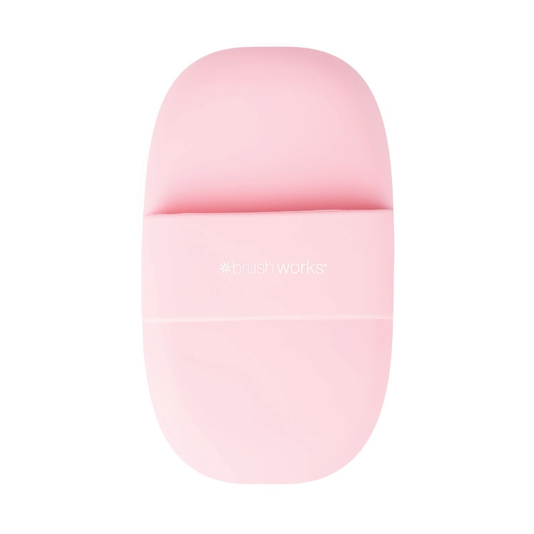 Brushworks Palette de Nettoyage Pour Pinceaux Rose