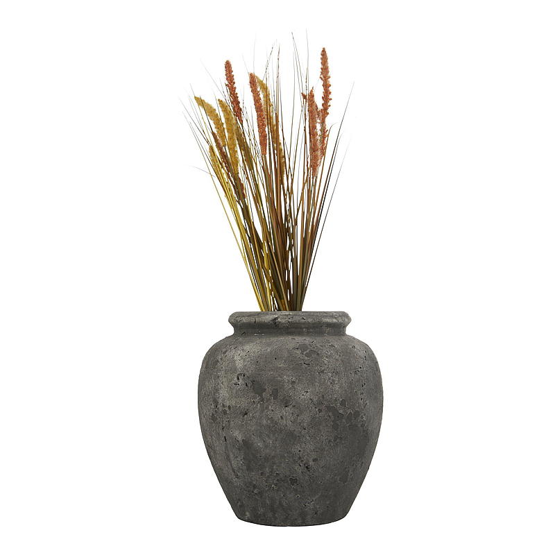 Hjem Vase/krukke 26x28,5 cm sement rustikk