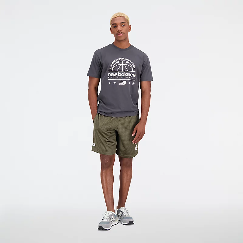 Hoops Heren T-shirt met korte mouwen van katoen - BLACKTOP