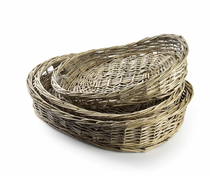 Komplet 3 tac 53x39x10cm 48x33x9cm 43x28,5x8cm GUSTAV