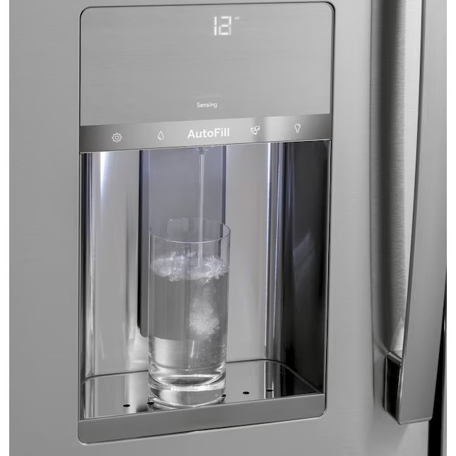 GE Profile Smart French Door Kühlschrank mit 798 Litern Nutzinhalt, Eiswürfelbereiter und Tür-in-Tür-Funktion (Edelstahl, fingerabdruckresistent) ENERGY STAR®