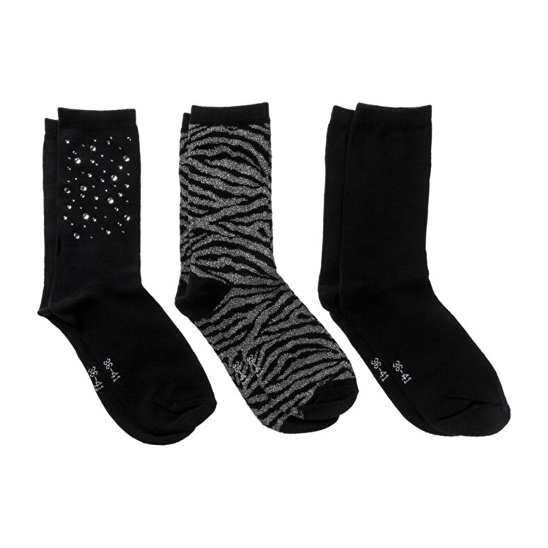 Calcetines y medias negras para mujer